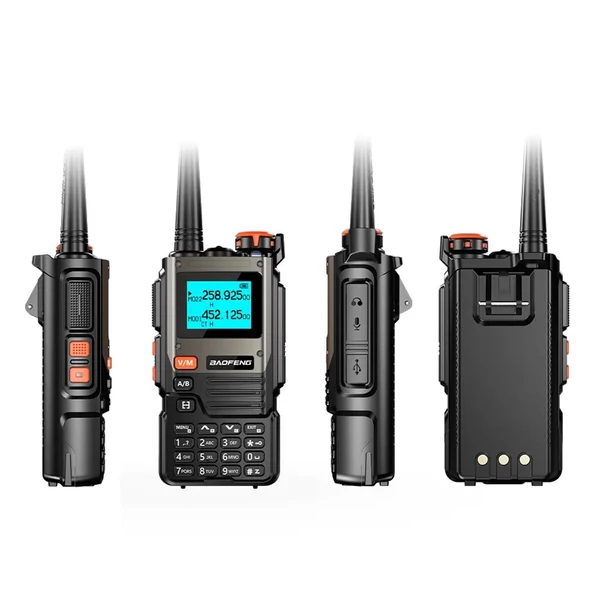BAOFENG hordozható 5W-os walkie talkie, nagy hatótávolságú vezeték nélküli interfon