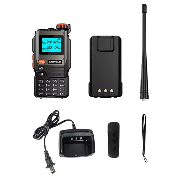 BAOFENG hordozható 5W-os walkie talkie, nagy hatótávolságú vezeték nélküli interfon