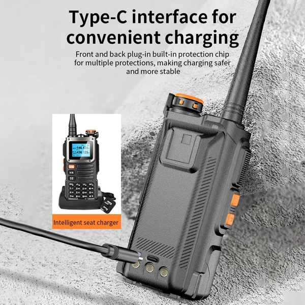 BAOFENG hordozható 5W-os kézi walkie-talkie interphone