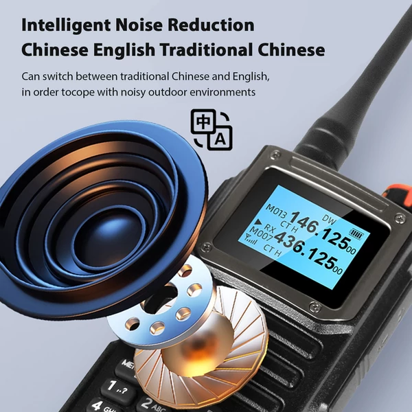 BAOFENG hordozható 5W-os kézi walkie-talkie interphone