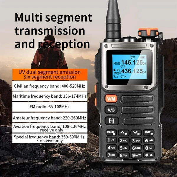 BAOFENG hordozható 5W-os kézi walkie-talkie interphone