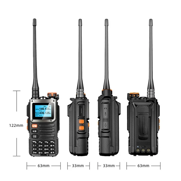 BAOFENG hordozható 5W-os kézi walkie-talkie interphone