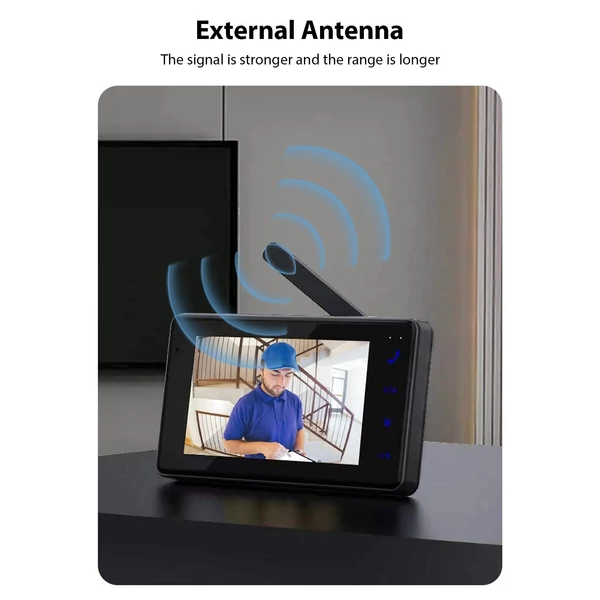 2.4G vezeték nélküli video csengő kamera monitorral, kijelzővel