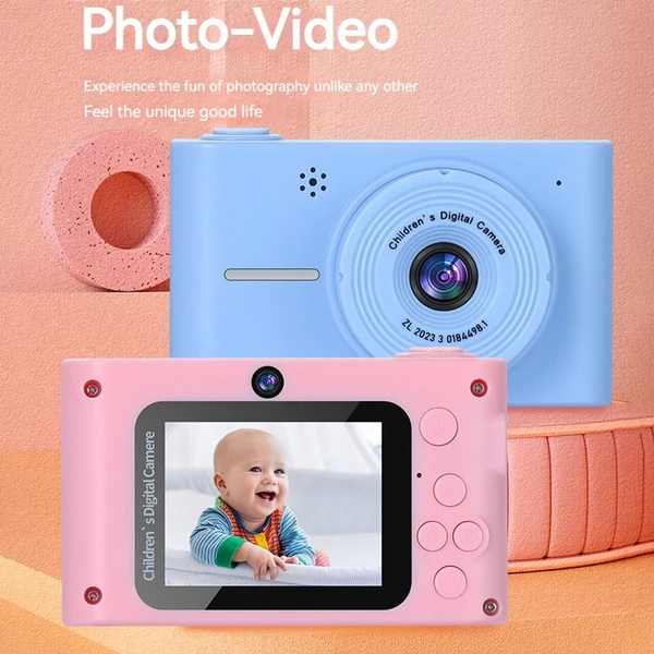 1080P digitális fényképezőgép, 20MP gyerekkamera - Lila