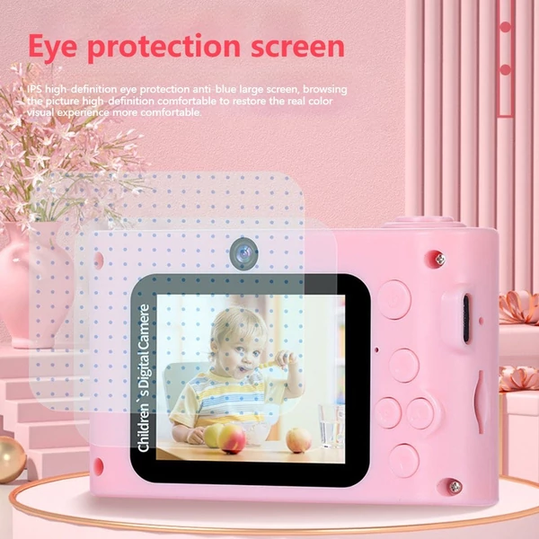 1080P digitális fényképezőgép, 20MP gyerekkamera - Fehér