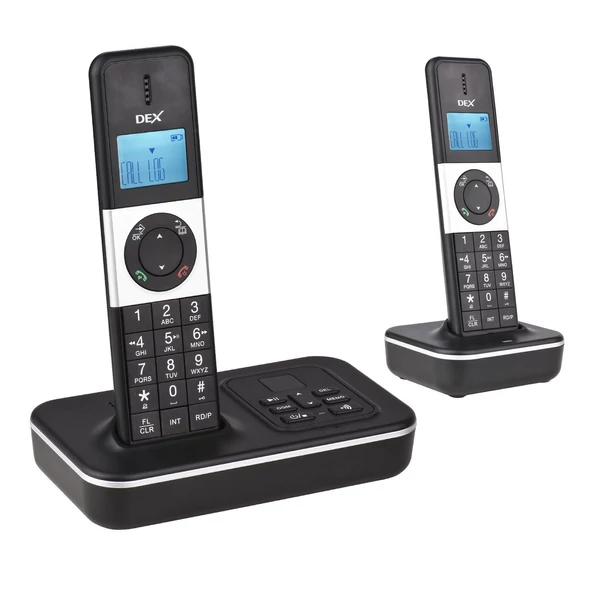 D1002 TAM-D 2 kézibeszélős vezeték nélküli telefon üzenetrögzítővel, hívóazonosító/hívásvárakoztatás