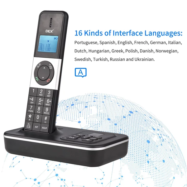 D1002 TAM-D 2 kézibeszélős vezeték nélküli telefon üzenetrögzítővel, hívóazonosító/hívásvárakoztatás