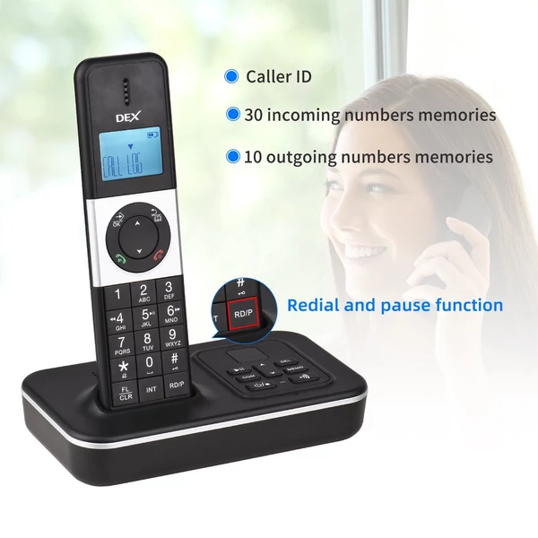 D1002 TAM-D 2 kézibeszélős vezeték nélküli telefon üzenetrögzítővel, hívóazonosító/hívásvárakoztatás