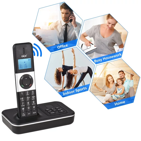 D1002 TAM-D 2 kézibeszélős vezeték nélküli telefon üzenetrögzítővel, hívóazonosító/hívásvárakoztatás
