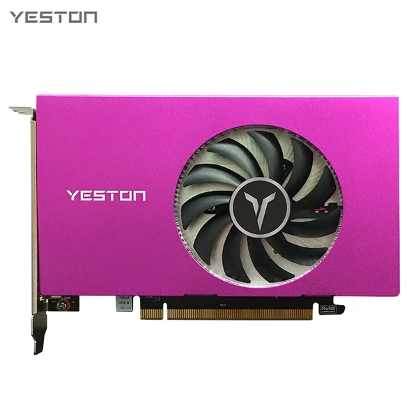 Yeston RX550-2G 4HD 4 képernyős grafikus kártya, támogatja az osztott képernyőt