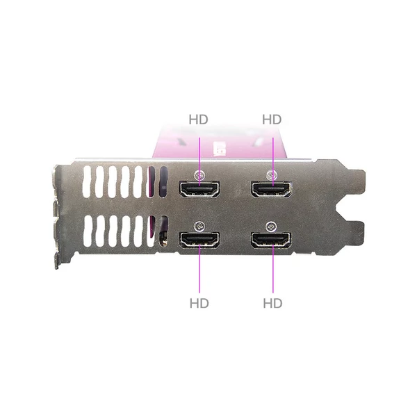 Yeston RX550-4G 4HD GA 4 képernyős grafikus kártya, 4 GB/128bit/GDDR5 memória