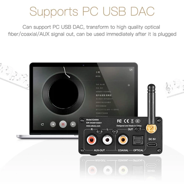 XDUOO XQ-50 PRO2 BT 5.1 Audio Receiver átalakító
