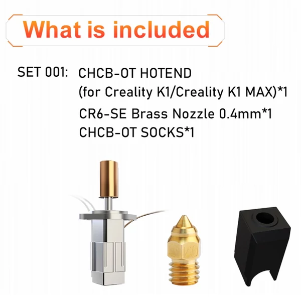 Trianglelab CHCB-OT Hotend, kompatibilis a Creality K1 /Creality K1 Max/ CR-M4 Sprite extruderrel