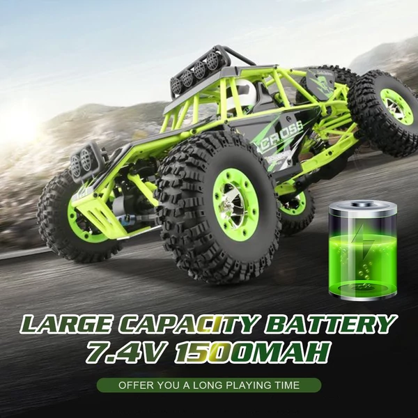 Wltoys 12427 1/12 2,4G 4WD 50km/h RC autó - Zöld