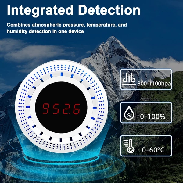 Tuya intelligens légköri nyomásérzékelő hőmérséklet- és páratartalom-érzékelő funkcióval - WiFi