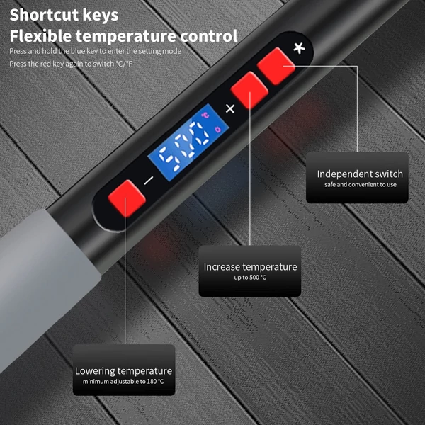 Digitális kijelzős forrasztópáka 80W 220V