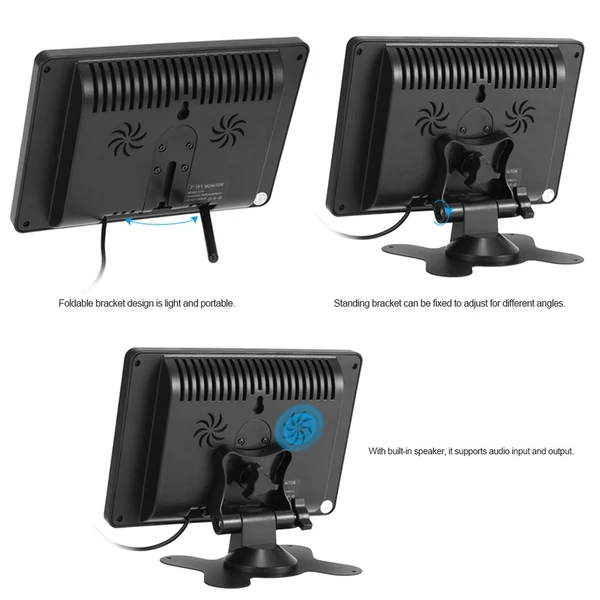 S701 7 hüvelykes TFT LCD monitor képernyő, 16:9, 1024 * 600