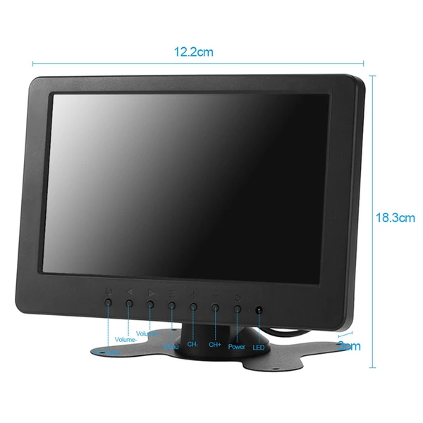 S701 7 hüvelykes TFT LCD monitor képernyő, 16:9, 1024 * 600