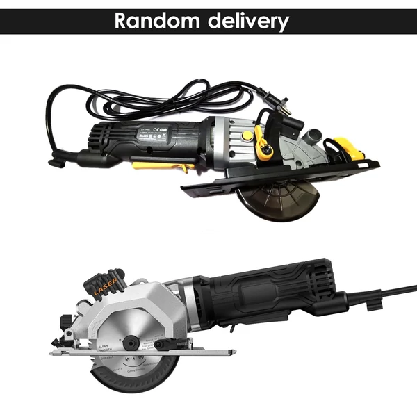Mini körfűrész, 4,8 A 4-1/2 hüvelykes kompakt körfűrész, 3700 ford./perc - Szürke