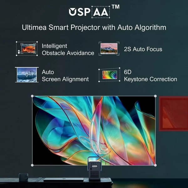 Ultimea Poseidon E40 1000 ANSI Lumens, WiFi 6 projektor