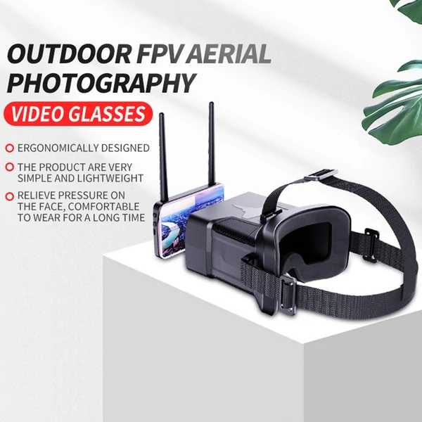 5,8 GHz-es FPV szemüveg, magával ragadó repülési szemüveg