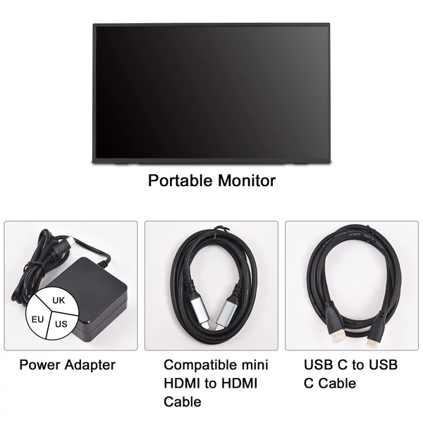 18,5 ''FHD 100 Hz-es számítógépmonitor, játékmonitor laptophoz / MacBookhoz