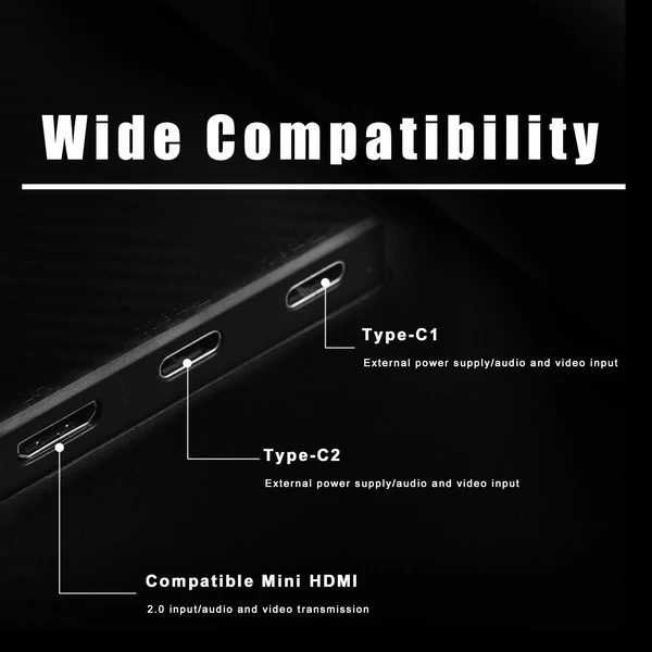 18,5 ''FHD 100 Hz-es számítógépmonitor, játékmonitor laptophoz / MacBookhoz