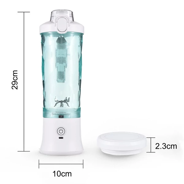 Hordozható turmixgép, 600 ml-es személyi méretű gyümölcscentrifuga csésze - Fehér