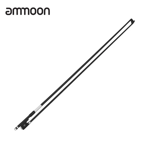 ammoon 4/4 hegedű íj szénszálas kerek pálcika, hegedűs íj