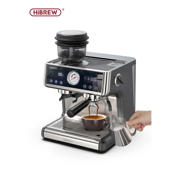 HiBREW H7A kávéfőző eszpresszógép, 20 bar nyomás, kettős kazánrendszer