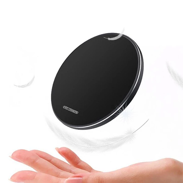 10 W-os vezeték nélküli töltő iOS/Android telefonokhoz, gyorstöltő pad, multivédelem - Fehér