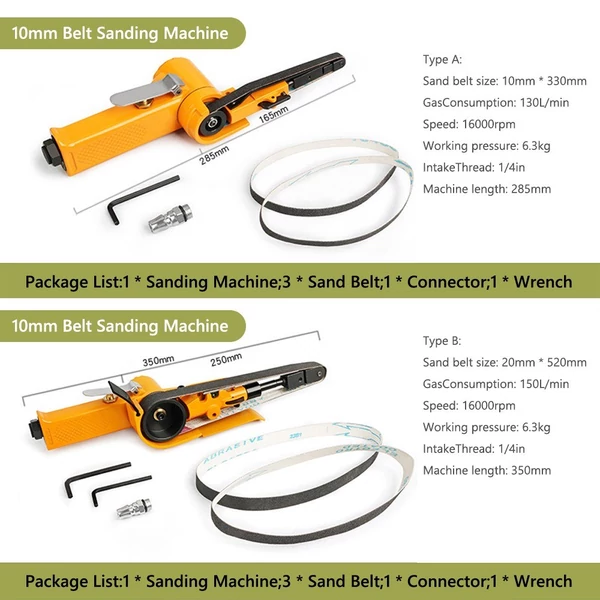 Többfunkciós pneumatikus csiszológép (A típus) - 10mm * 330mm