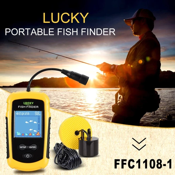 LUCKY színes LCD-képernyős hordozható, vezetékes halkereső