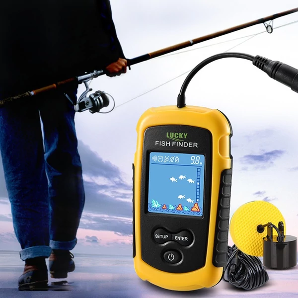 LUCKY színes LCD-képernyős hordozható, vezetékes halkereső