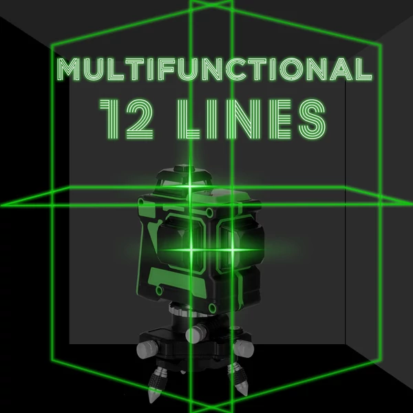 Weytoll többfunkciós önszintező, 3D 12 vonalas lézeres szintező eszköz