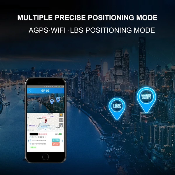 GPS nyomkövető gyerekeknek/időseknek, valós idejű helymeghatározás, riasztás, okos APP, 80m pontosság, autóhoz is - Standard