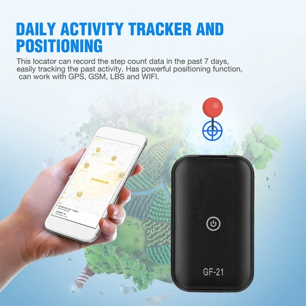 GPS nyomkövető gyerekeknek/időseknek, valós idejű helymeghatározás, riasztás, okos APP, 80m pontosság, autóhoz is - Wifi