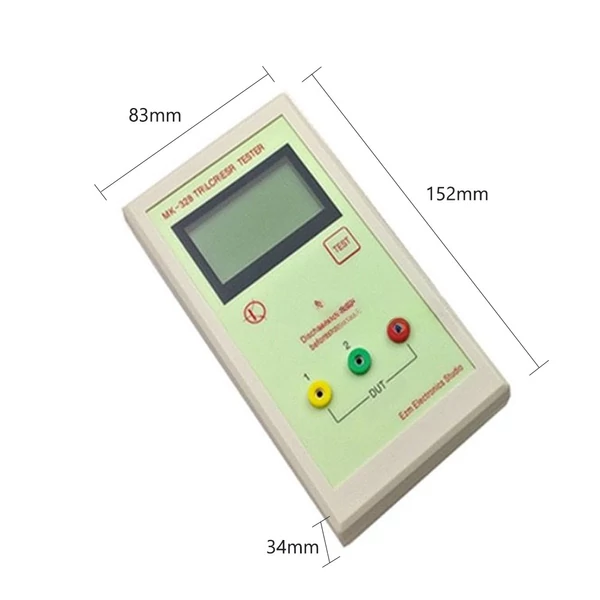 MK328 hordozható LCD kijelző kapacitás- és ellenállásvizsgáló
