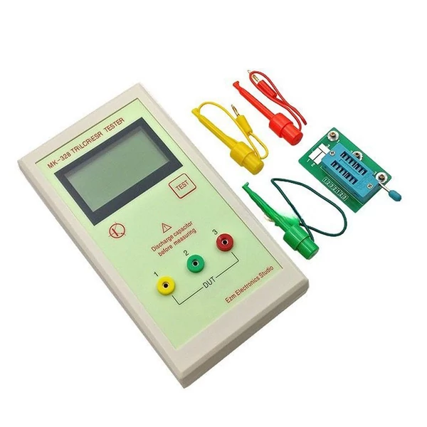 MK328 hordozható LCD kijelző kapacitás- és ellenállásvizsgáló