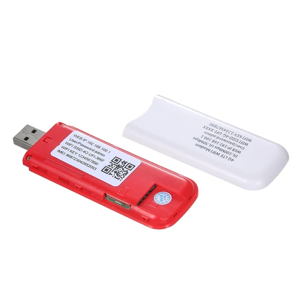 4G LTE USB modem, 4G router, mobil WiFi hotspot SIM kártya nyílással