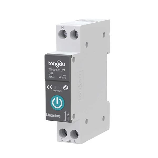 Tuya Zigbee intelligens áramköri megszakító, vezeték nélküli távirányító vezérlősínes kapcsoló - 16A