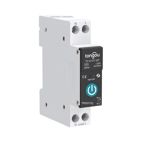 Tuya Zigbee intelligens áramköri megszakító, vezeték nélküli távirányító vezérlősínes kapcsoló - 25A