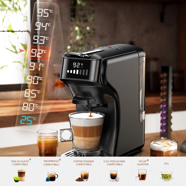 HiBREW H1B 6 az 1-ben hüvelyes kávéfőző, 600 ml-es víztartály - Fekete, stílus 2