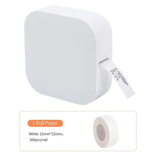AIMO Q30 feliratozógép mini zsebes hőcímkenyomtató - 1 db címketekerccsel