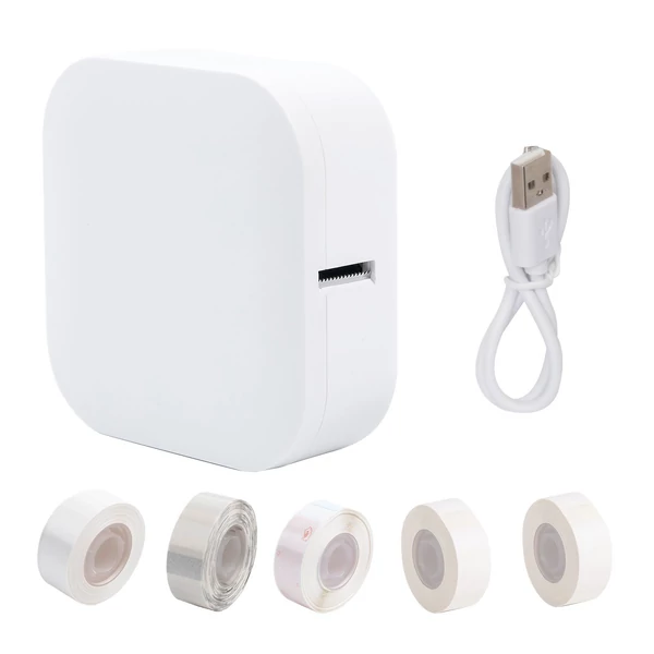 AIMO Q30 feliratozógép mini zsebes hőcímkenyomtató 5 db címketekerccsel