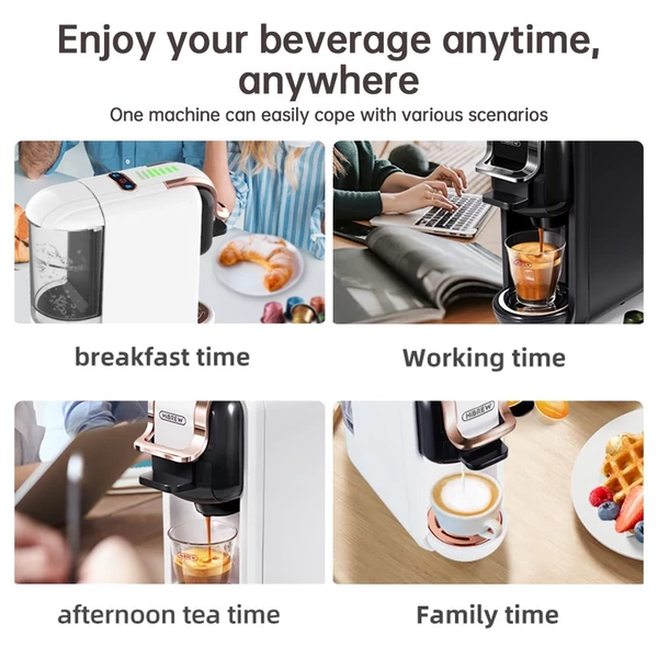 HiBREW H2B 5 az 1-ben elektromos kávéfőző 7 vízmennyiséggel választható - Fekete
