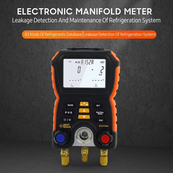 SMART SENSOR ST5750A elektronikus gyűjtőcső mérő, hűtőrendszer