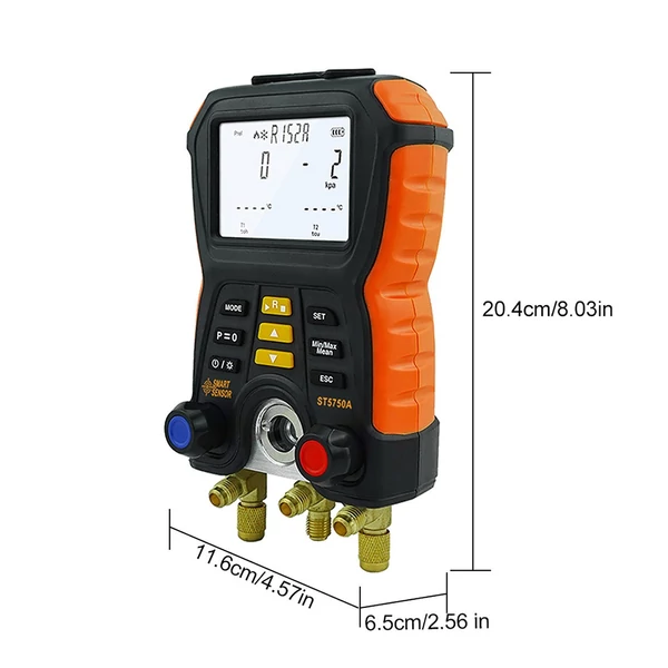 SMART SENSOR ST5750A elektronikus gyűjtőcső mérő, hűtőrendszer