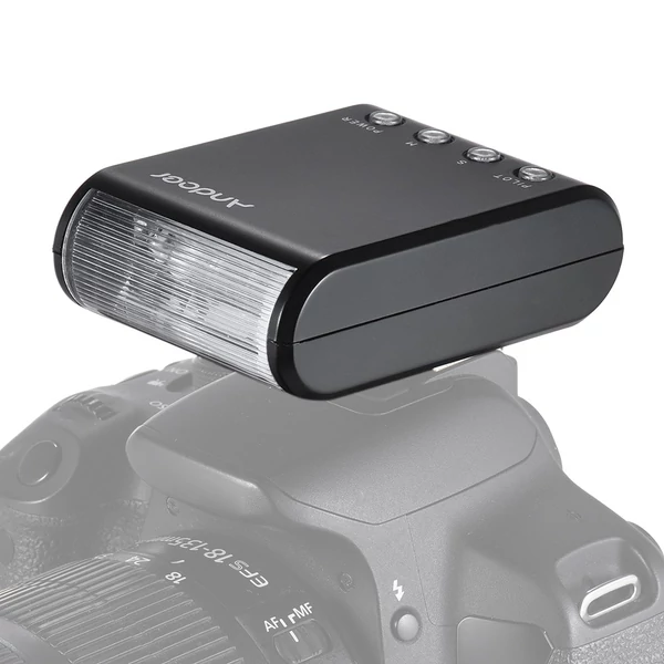 Andoer WS-25 professzionális hordozható mini digitális slave vaku Speedlite
