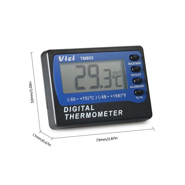 Vici Mini LCD digitális hőmérő, hőmérsékletmérő